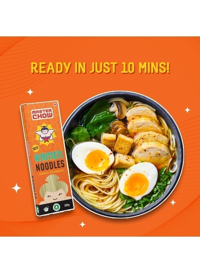 MASTER CHOW Ramen Japanese Egg Noodles 300g - Image 3